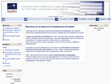 Tablet Screenshot of moodle.supelec.fr